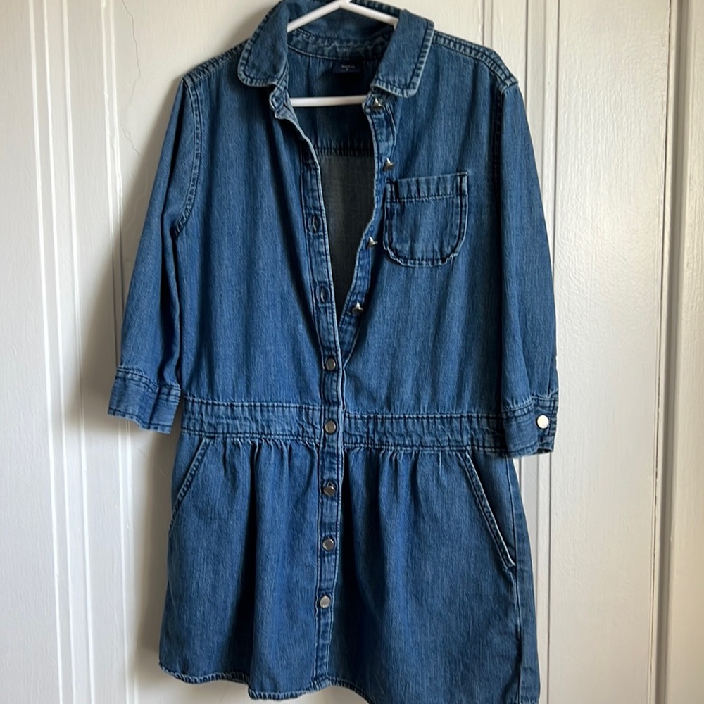 Gap kids denim dress. Size S